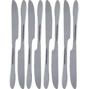 Excellent Houseware - 16x Messen tafelbestek - RVS - 23,5 cm - Tafel dekken - Bestek set - zilver