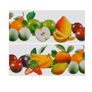 Fruitvliegjes val fruit raamstickers - 3x stickers - ongedierte bestrijding   -