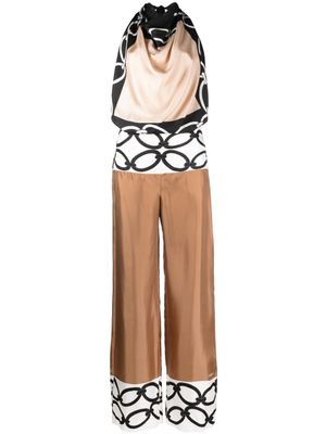 Valentino Garavani combinaison Chain 1967 Foulard en soie - Tons neutres