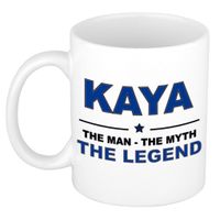 Kaya The man, The myth the legend cadeau koffie mok / thee beker 300 ml - thumbnail