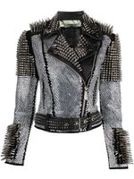 Philipp Plein veste à ornements en cristal - Noir