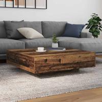 Salontafel Oud Hout 100 x 100 x 31 cm Bewerkt hout