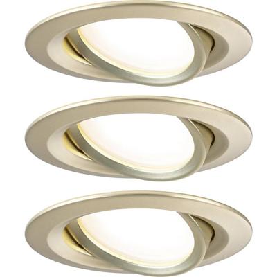 Paulmann 92404 Nova Coin LED-inbouwlamp Set van 3 stuks LED 6 W Goud (mat)