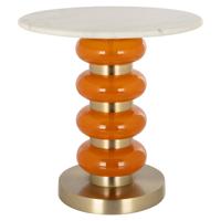 Richmond Bijzettafel 'Boann' Marmer, kleur Oranje
