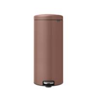 Brabantia NewIcon Pedaalemmer - 30 liter - kunststof binnenemmer - satin taupe 234040 Brabantia NewIcon Pedaalemmer - 30 liter - kunststof binnenemmer - satin taupe 234040