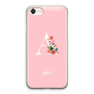 Pink Bouquet: iPhone 8 Transparant Hoesje