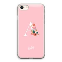 Pink Bouquet: iPhone 8 Transparant Hoesje