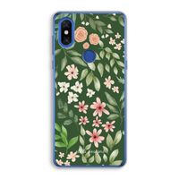 Botanical green sweet flower heaven: Xiaomi Mi Mix 3 Transparant Hoesje