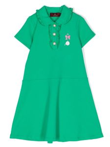 Aigner Kids robe à logo - Vert