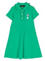 Aigner Kids robe à logo - Vert