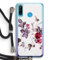 Mooie bloemen: Huawei P30 Lite Transparant Hoesje met koord