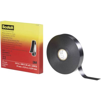 Scotch Scotch™ 22 SCOTCH22-19X33 Isolatietape Scotch 22 Zwart (l x b) 33 m x 19 mm 1 stuk(s) Scotch Scotch™ 22 SCOTCH22-19X33 Isolatietape Scotch 22 Zwart (l x b) 33 m x 19 mm 1 stuk(s)