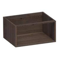 Brauer Flourish - Bijkast - 60 cm - met 1 Opbergvak - Lamellen Eiken Zwart