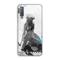 I will not feel a thing: Samsung Galaxy A7 (2018) Transparant Hoesje