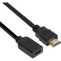 club3D CAC-1321 HDMI-kabel HDMI Verlengkabel HDMI-A-stekker, HDMI-A-bus 3.00 m Zwart 4K UHD