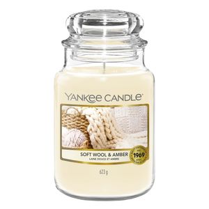 Yankee Candle Soft Wool & Amber kaars Overige Heliotroop, Oranje, Mandarijn Beige, Transparant 1 stuk(s)