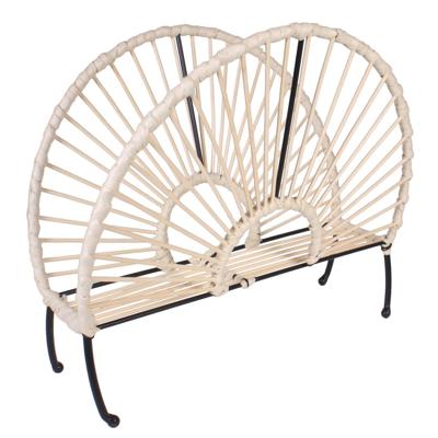 Home deco factory Tijdschriftenrek Rotan - 36 x 29 x 17 cm - boho/bohemian stijl