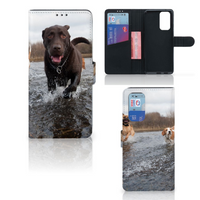 OnePlus 9 Pro Telefoonhoesje met Pasjes Honden Labrador - thumbnail