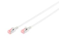 Digitus DK-1624-025S RJ45 Netwerkkabel, patchkabel CAT 6 U/FTP 2.50 m Wit Afgeschermd (dubbel), Vlambestendig, Folie afscherming, Afscherming gevlochten,