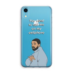 Hotline bling: iPhone XR Transparant Hoesje