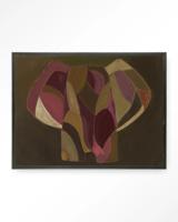 Urban Cotton Wandkleed 'Elefante' 145 x 190cm in Floating Frame - black