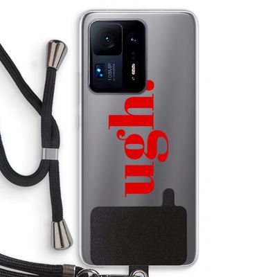 Ugh: Xiaomi Mi Mix 4 Transparant Hoesje met koord