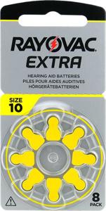 Rayovac Extra type 10 geel (8 pak)