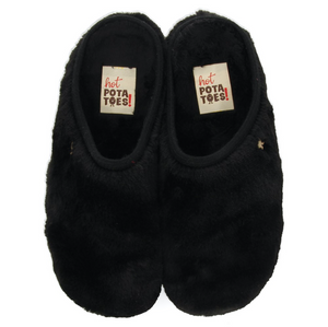 Hot Potatoes Pantoffels Alingsas 64679 Zwart maat