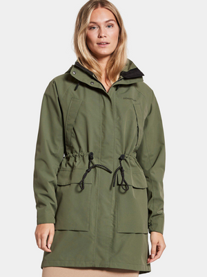 Didriksons Clara 2 Dames Parka Wild Forest Green 40