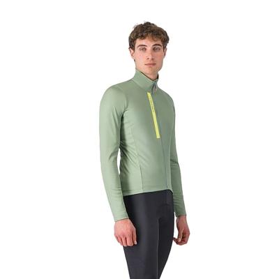 Castelli Entrata Thermal fietsshirt lange mouw green pepper heren