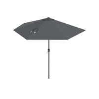 Ø 270 cm halfronde parasol zonder voet, Rook grijs