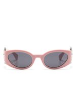 Moschino Eyewear lunettes de soleil à monture ovale - Rose