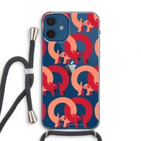 Dogs: iPhone 12 mini Transparant Hoesje met koord
