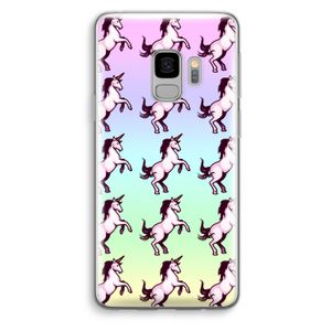 Musketon Unicorn: Samsung Galaxy S9 Transparant Hoesje