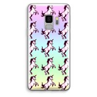 Musketon Unicorn: Samsung Galaxy S9 Transparant Hoesje
