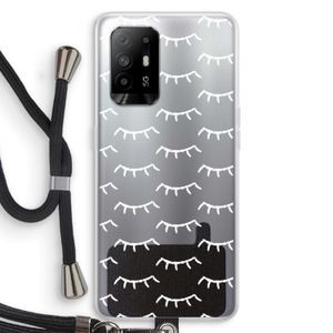 Wimpers: Oppo A95 5G Transparant Hoesje met koord