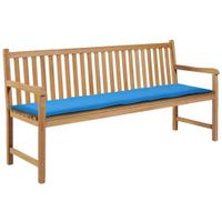 VidaXL Tuinbankkussen 180x50x3 cm oxford stof blauw - thumbnail