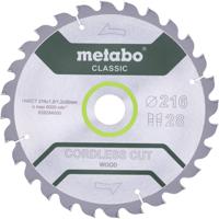 Metabo CORDLESS CUT WOOD CLASSIC 628284000 Cirkelzaagblad 216 x 30 x 1.2 mm Aantal tanden: 28 1 stuk(s)