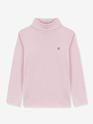 Gemengde kinder souspull van effen katoen PETIT BATEAU rozen