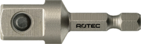 Rotec Adapter | E6.3 50mm 1/2"-4-Kt. | Met Stift - 820.0060