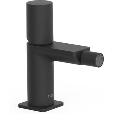 Bidetkraan Tres Loft | Opbouw | Mengkraan | 1-knop | Rond | Zwart mat
