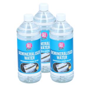 Accuwater/Demiwater - 5x - gedemineraliseerd water - fles 1 liter- water zonder zouten