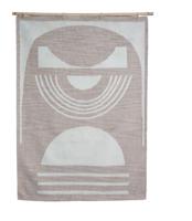 WOOOD Wandkleed/Vloerkleed 'Juup' 170 x 240cm, kleur Naturel