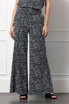 Studio Anneloes Xx Pilar Leaves Trousers 12661 Broek 9011 Black/off White