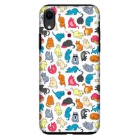 Kleurrijke katten: iPhone XR Tough Case