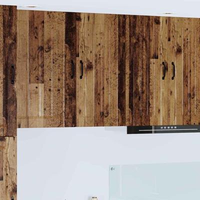 Keukenkast aan de muur Oud Hout 40 x 31 x 80 cm Bewerkt hout Keukenkast aan de muur Oud Hout 40 x 31 x 80 cm Bewerkt hout