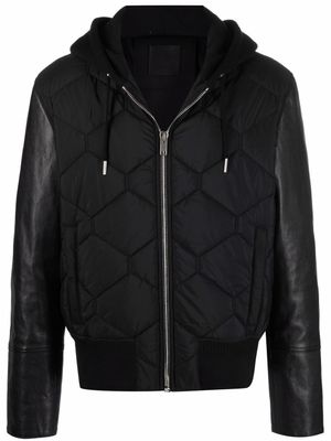 Givenchy veste à empiècements matelassés - Noir