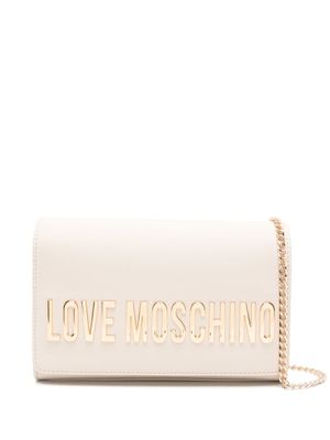 Love Moschino sac à bandoulière à logo lettre - Tons neutres