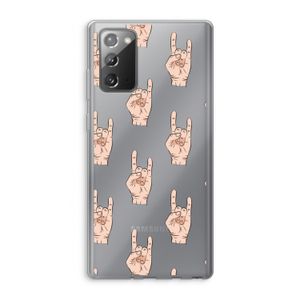Rock: Samsung Galaxy Note 20 / Note 20 5G Transparant Hoesje