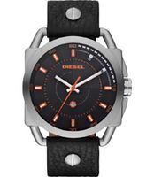 Horlogeband Diesel DZ1578 Leder Zwart 24mm - thumbnail